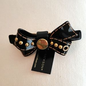 L. Erickson Studded Bow Barrette